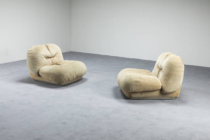 ALBERTO ROSSELLI - Coppia di poltrone mod. Jumbo 