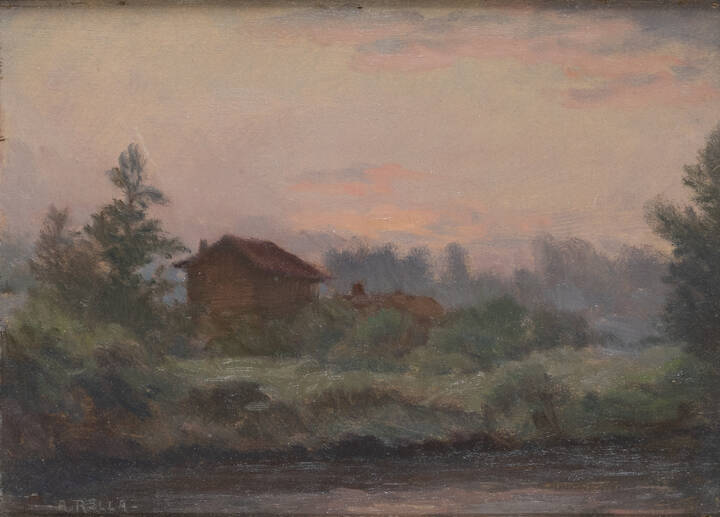 ADOLFO ROLLA - 'Tramonto - La Dora'