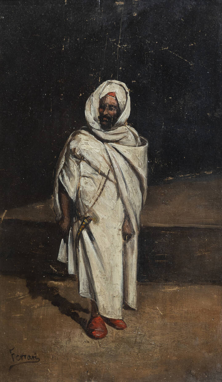 PITTORE NON IDENTIFICATO - 'Figura ' Gerusalemme 1872