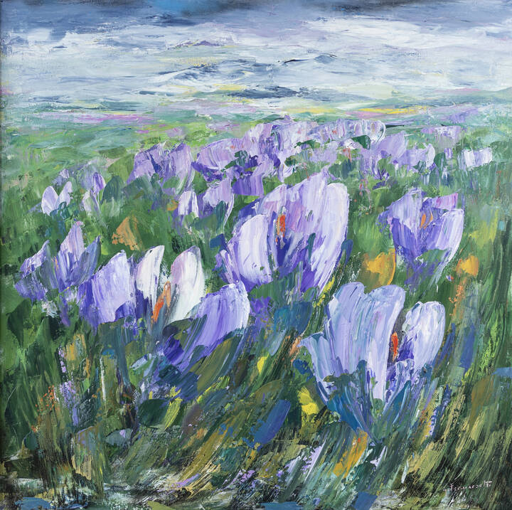 PITTORE NON IDENTIFICATO - 'Dopo il disgelo' 1999