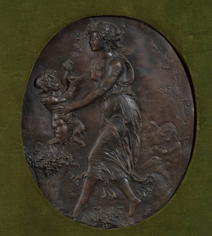 SCULTORE ANONIMO - 'Baccante con satiri'