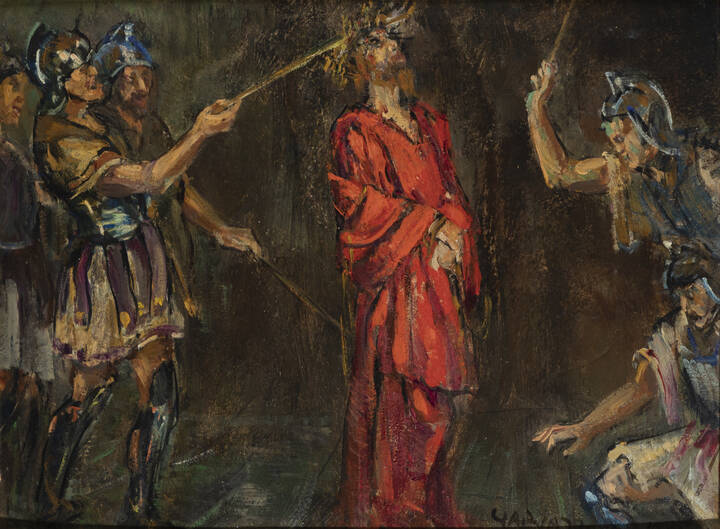 PIER ANTONIO GARIAZZO - 'Gesù incoronato' 1953