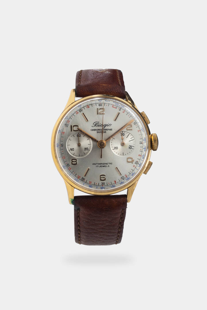 BIAGIO- CHRONOGRAPHE SUISSE - Mod. 'Cronografo a due contatori', anni '60