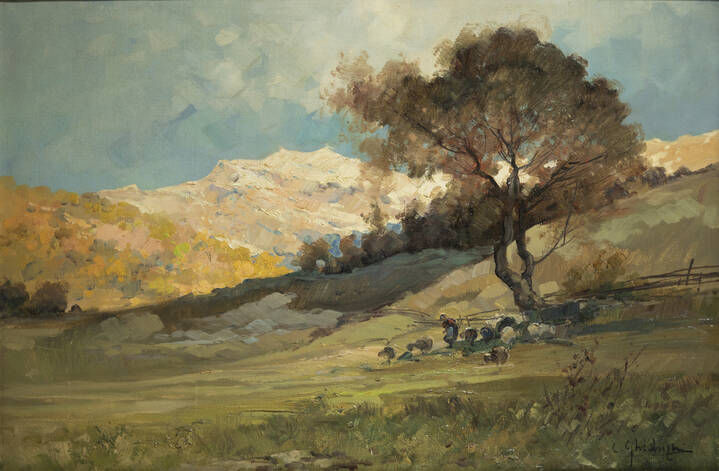 CESARE GHEDUZZI - 'Paesaggio collinare'
