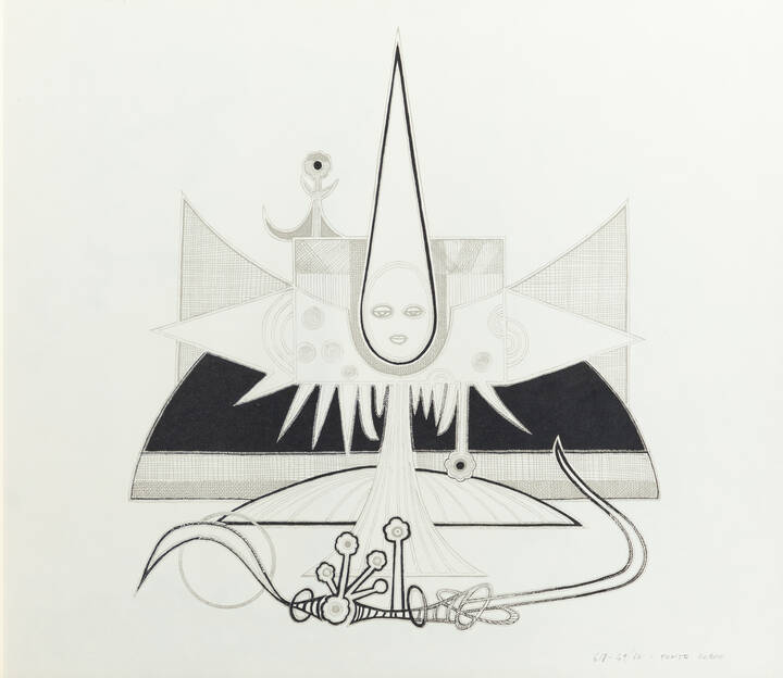 PONTE CORVO (Raffaele Pontecorvo) - 'Figura surreale'