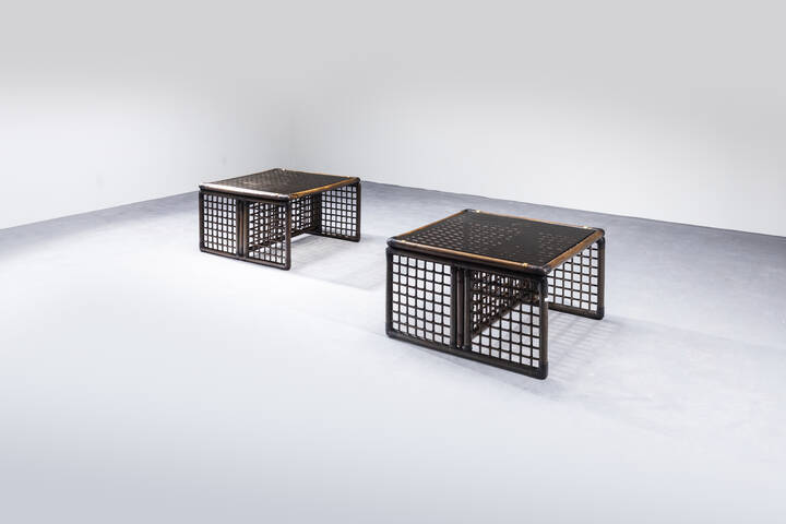 AFRA E TOBIA SCARPA - Coppia di tavolini mod. Basilian 1