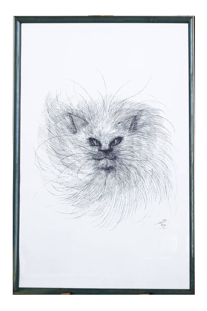 ENRICO COLOMBOTTO ROSSO - 'Gatto' 1980