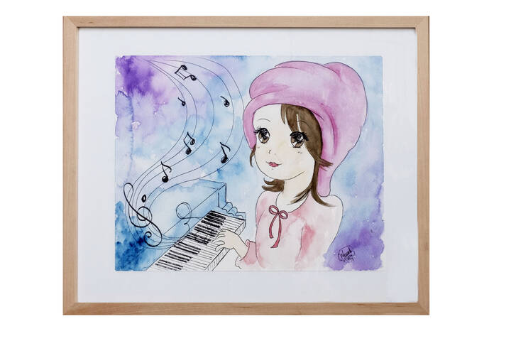 MANUELA FISSORE - 'Bambina al pianoforte' 2022