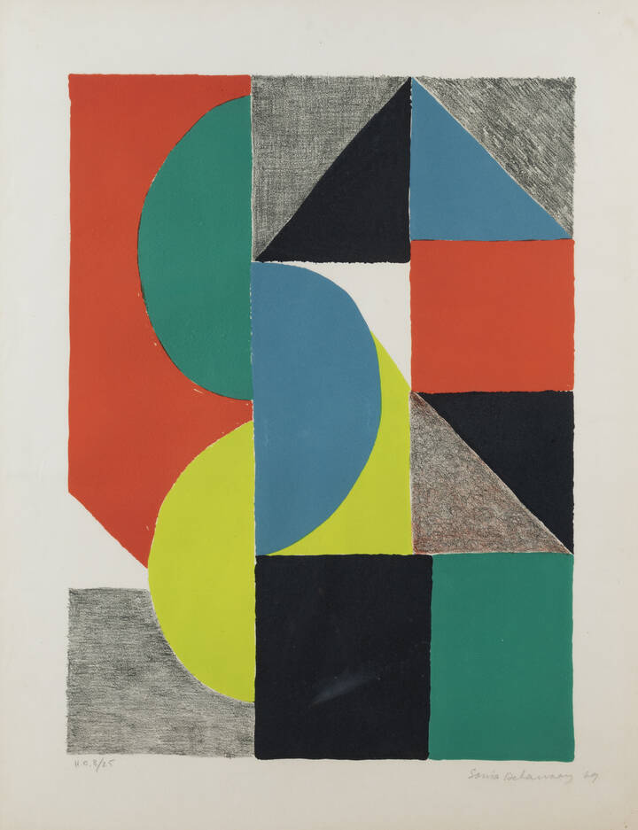 SONIA DELAUNAY - 'Senza titolo' 1969