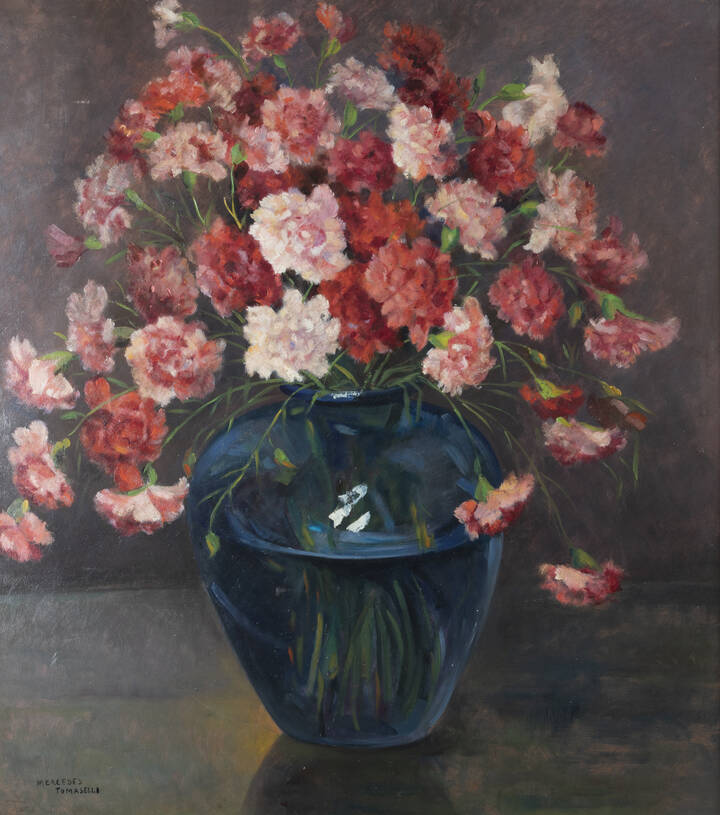 MERCEDES TOMASELLI - 'Vaso di garofani'