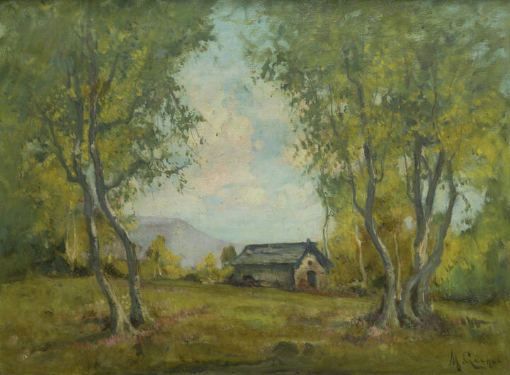 MARIO GACHET - 'Paesaggio di campagna'