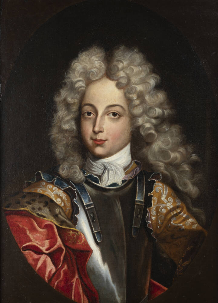 PITTORE ANONIMO - 'Ritratto di gentiluomo' XVIII secolo