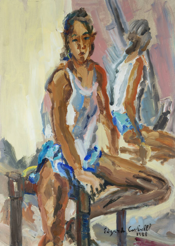 EDGARDO CORBELLI - 'Figura allo specchio' 1988