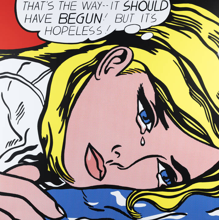 LICHTENSTEIN ROY (D'après) - 'Hopeless' 1963