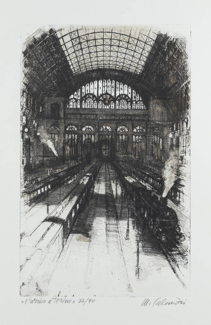 MARIO CALANDRI - 'L'arrivo a Torino' 1978