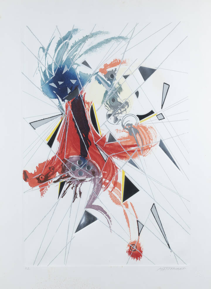 UMBERTO MASTROIANNI - 'Composizione astratta'