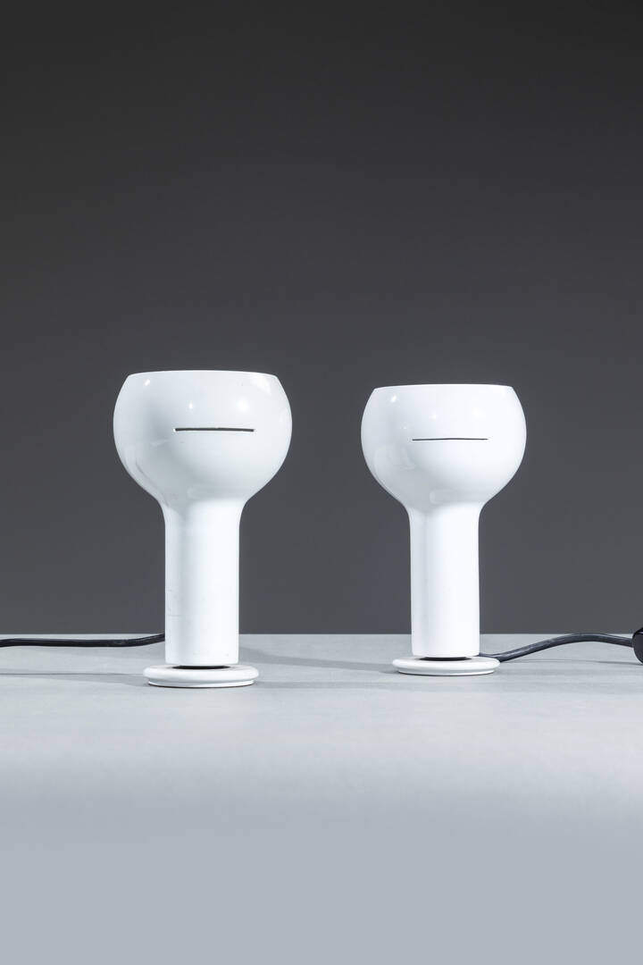 JOE COLOMBO - Coppia di lampade da tavolo mod. Flash