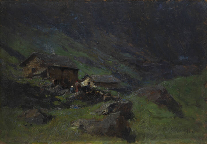 ALESSANDRO LUPO - 'Baite in montagna' 1904