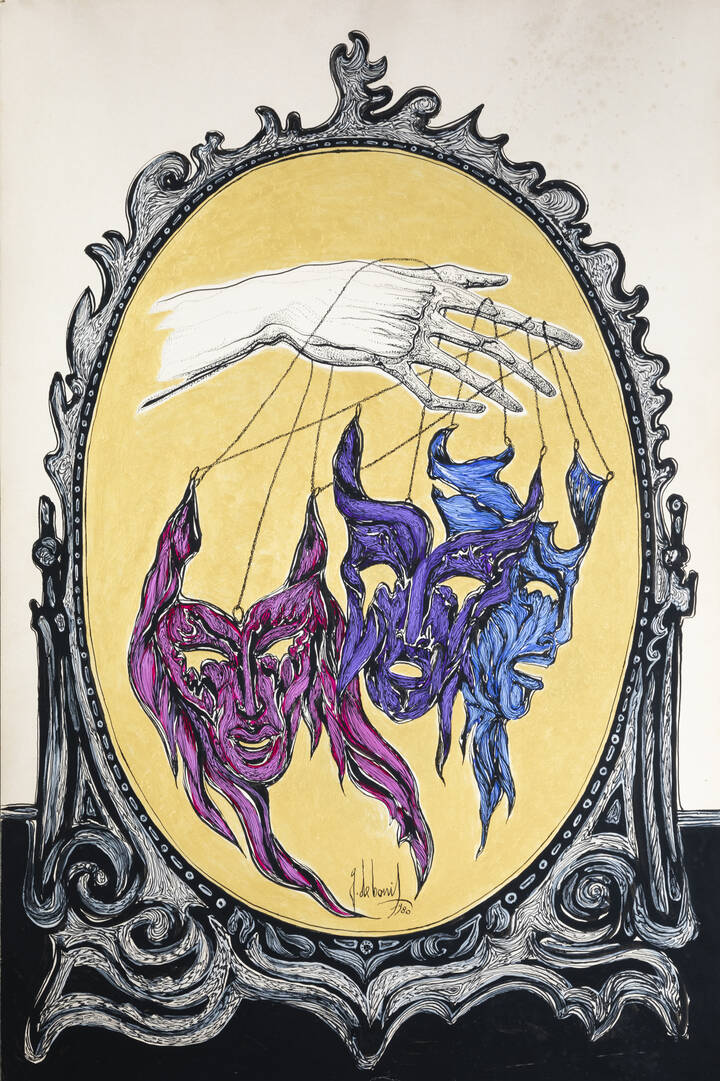 GUIDO DE BONIS - 'Maschere' 1980