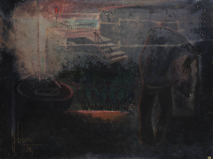 GUIDO DE BONIS - 'Messaggio rosso' 1958