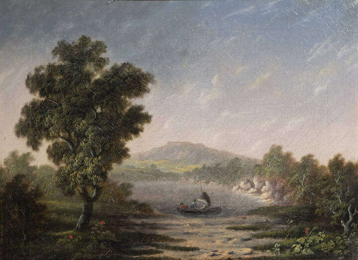 MASSIMO D'AZEGLIO - 'Paesaggio lacustre' 1831