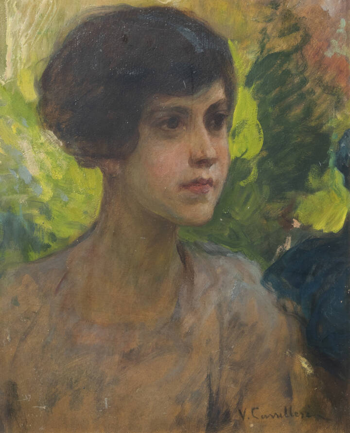 VITTORIO CAVALLERI - 'Ritratto di fanciulla'