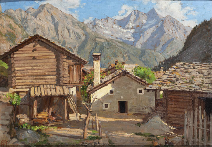 ERCOLE OLIVETTI - 'Ultime case' Brusson - Valle d'Aosta
