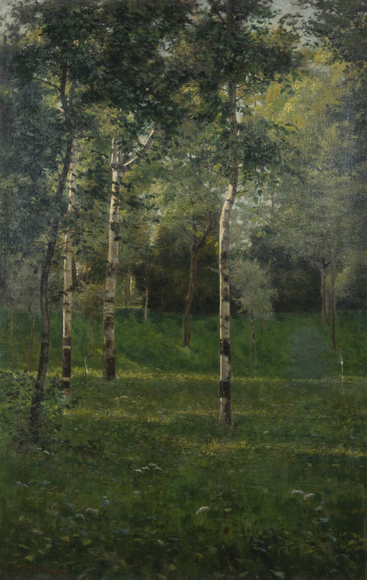 CAMILLO FILIPPO CABUTTI - 'Verde solitudine' 1905