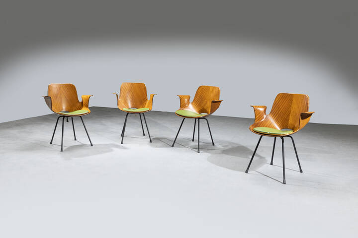 VITTORIO NOBILI - Quattro sedie mod. Medea