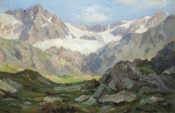 LEONARDO RODA - 'Veduta montana'