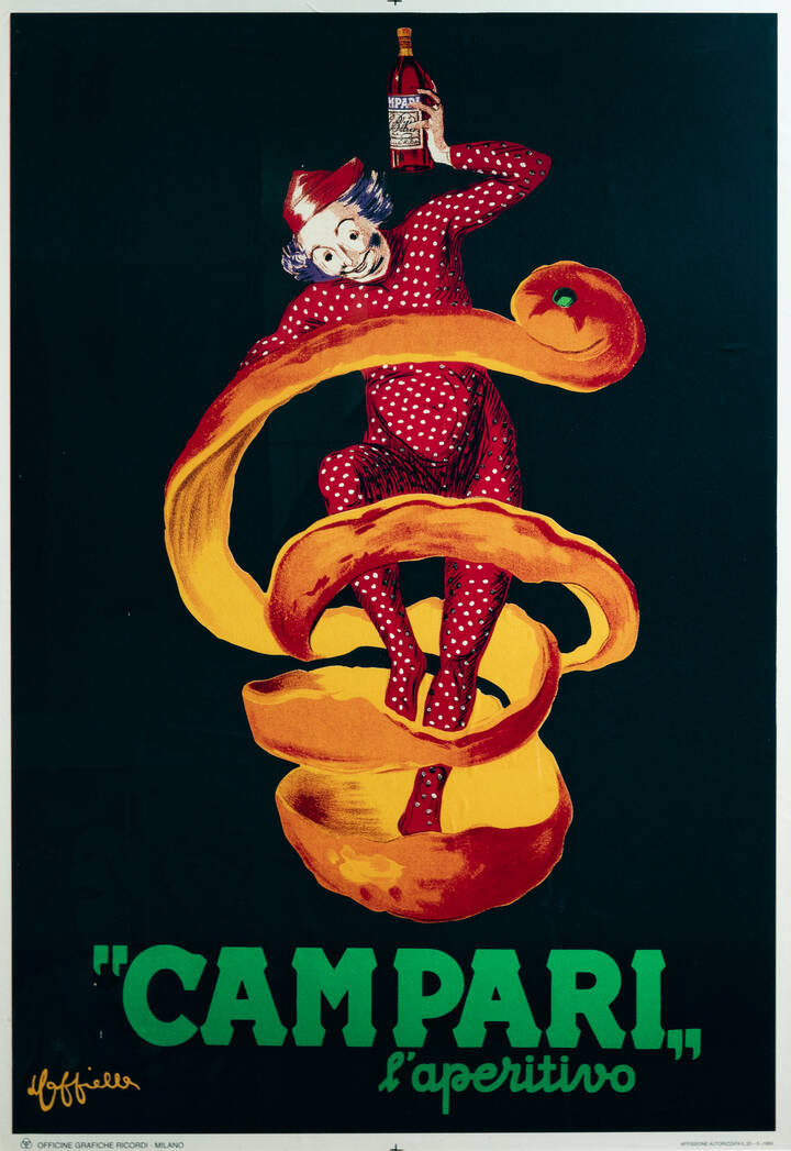 MANIFESTO - 'Campar i - L'aperitivo' manifesto litografico di Leonetto Cappiello