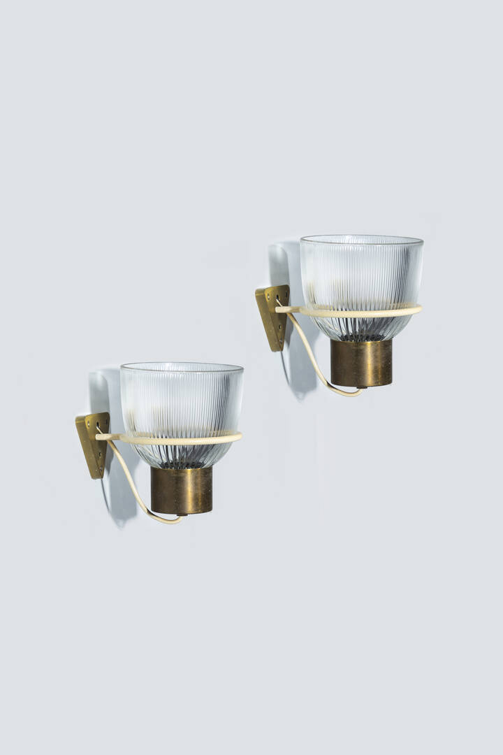 TITO AGNOLI - Coppia di lampade da muro mod. 1112
