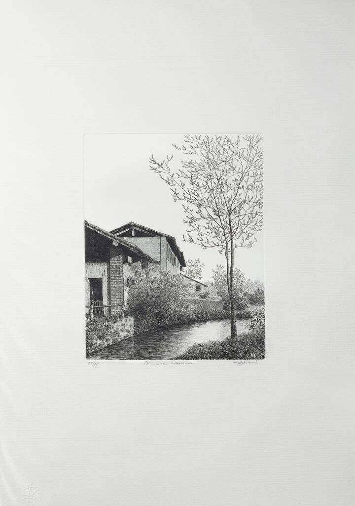 AGOSTINO ZALIANI - 'Primavera in cascina'