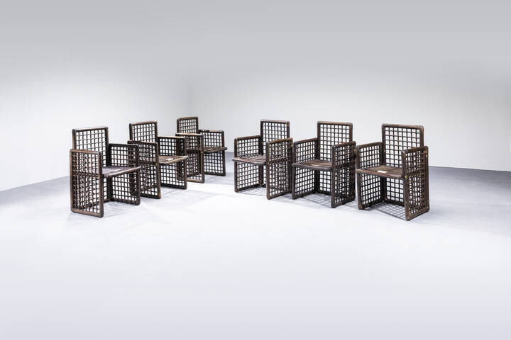 AFRA E TOBIA SCARPA - Sei sedie mod. Basilian 1