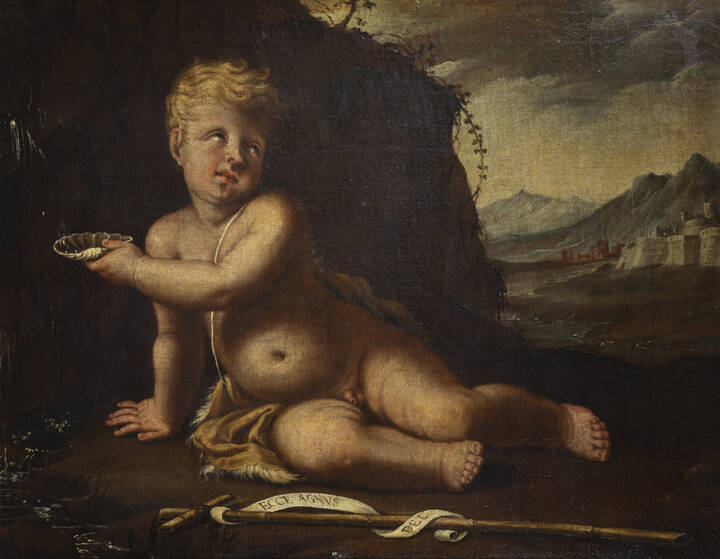 PITTORE ANONIMO - 'San Giovannino' XVII secolo