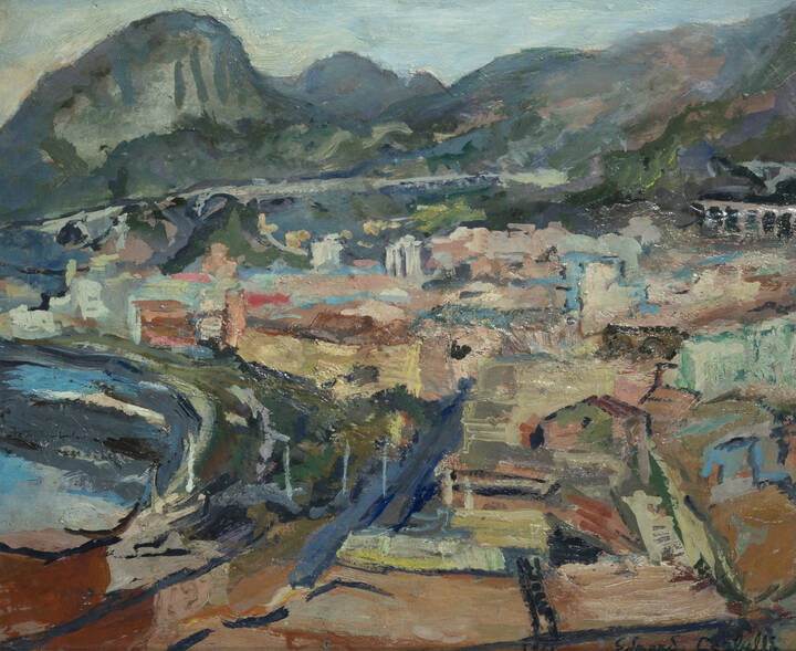 EDGARDO CORBELLI - 'Veduta di Salerno' 1961