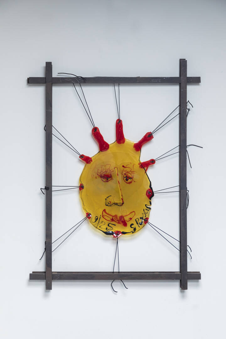 GAETANO PESCE - Pannello con volto 