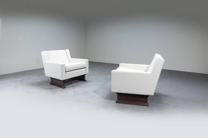 FRANCO ALBINI, FRANCA HELG - Coppia di poltrone mod. PL34