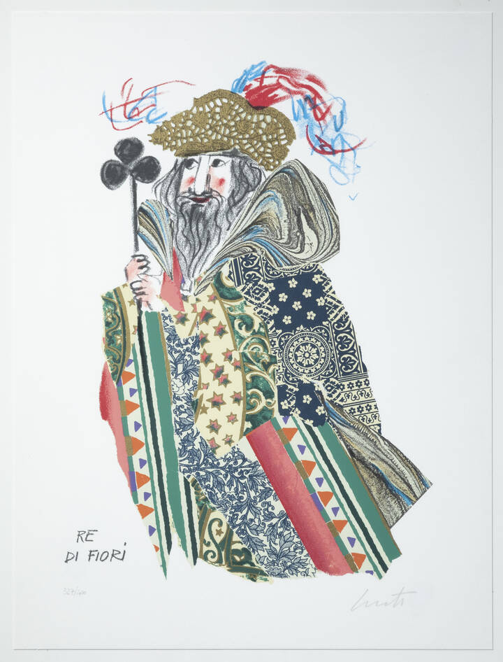 EMANUELE LUZZATI - 'Re di fiori'