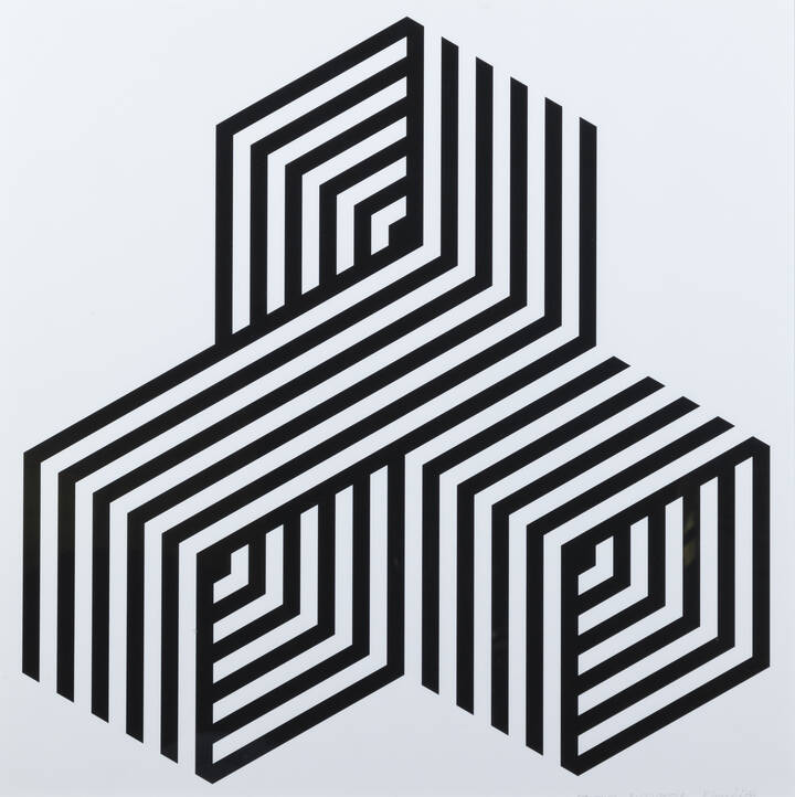 EDOARDO LANDI - 'Struttura biprospettica' 1988