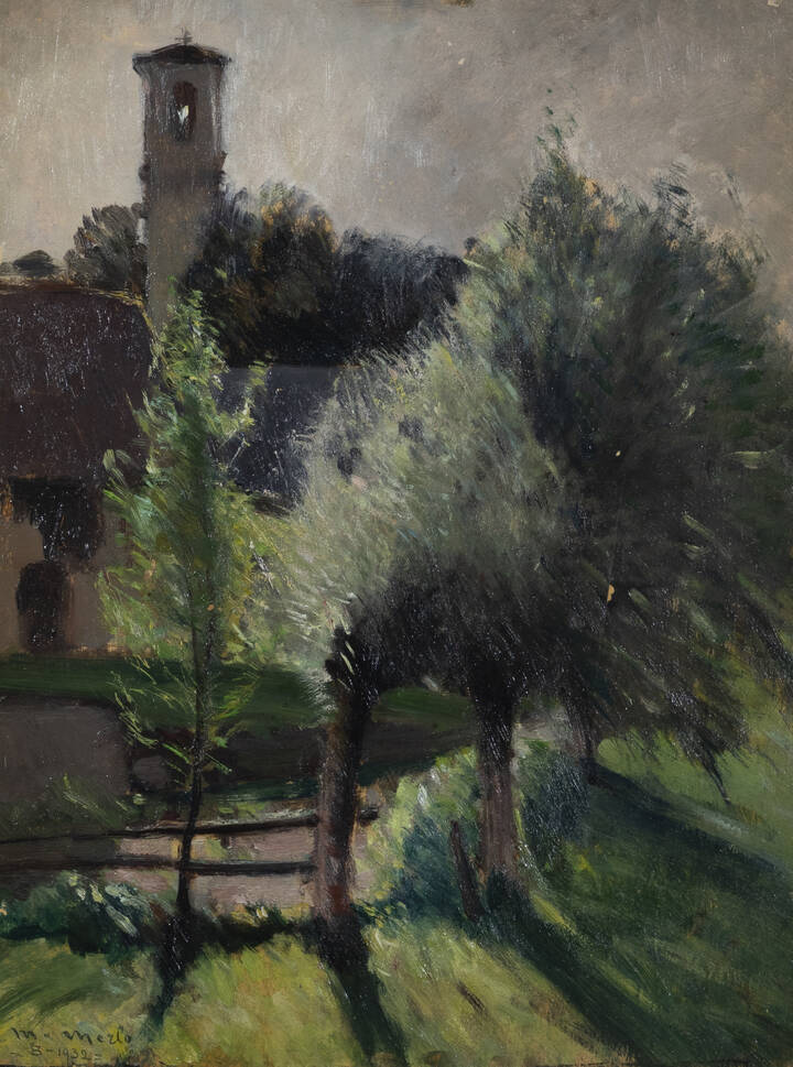 METELLO MERLO - 'Tornetti di Viu' (Campanile dei tornetti) '  agosto 1932
