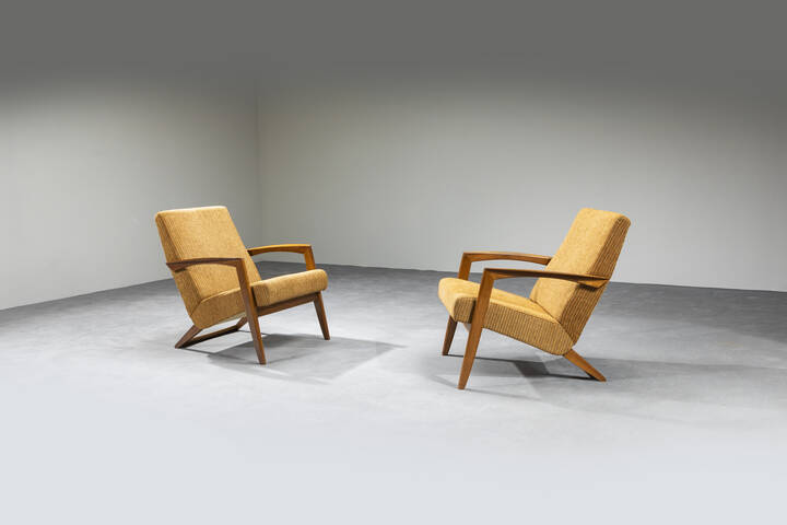 PRODUZIONE DANESE - Coppia di poltrone