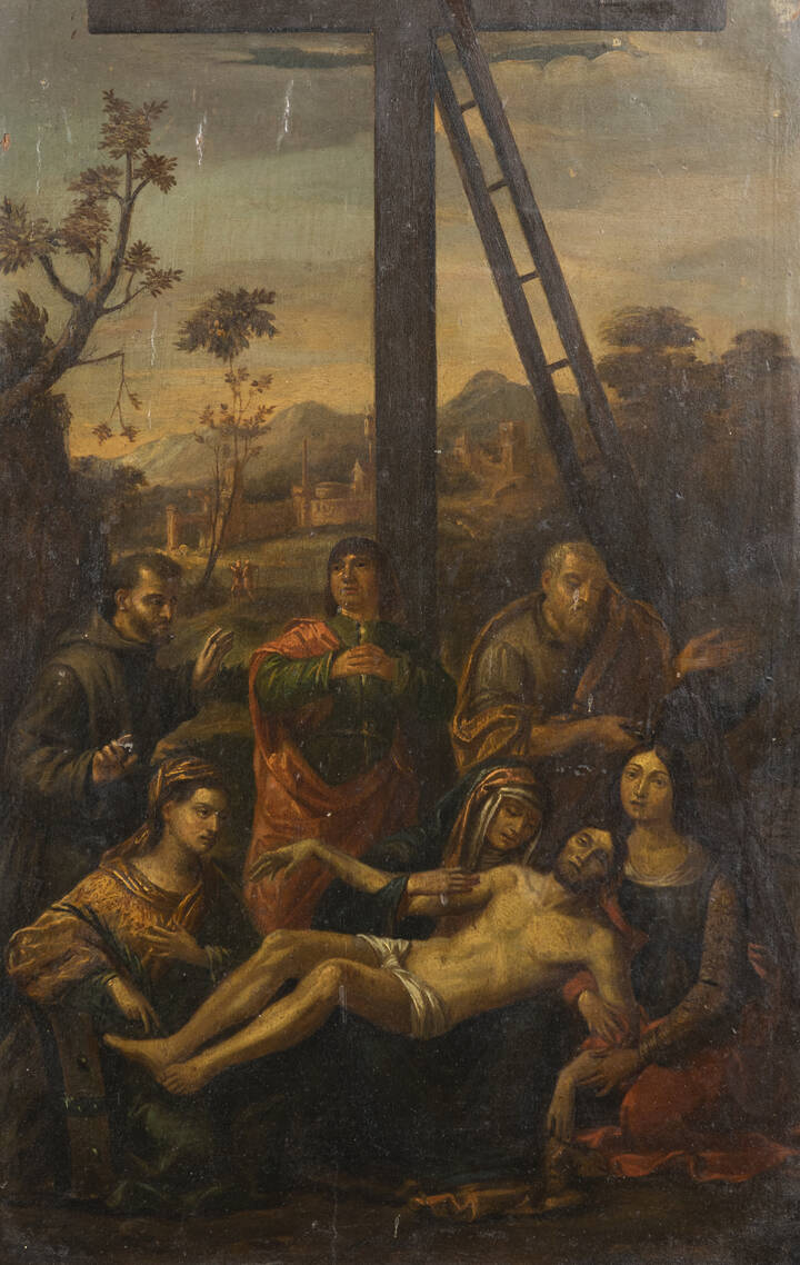 PITTORE ANONIMO - 'Deposizione' fine XVIII secolo