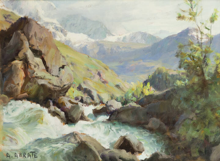 ANGELO ABRATE - 'Torrente montano'Sallanches 1967