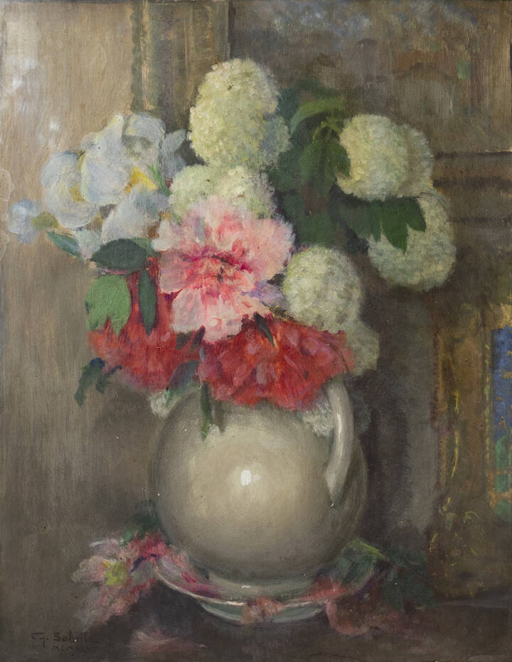GIUSEPPE SOBRILE - 'Vaso di fiori' 1948