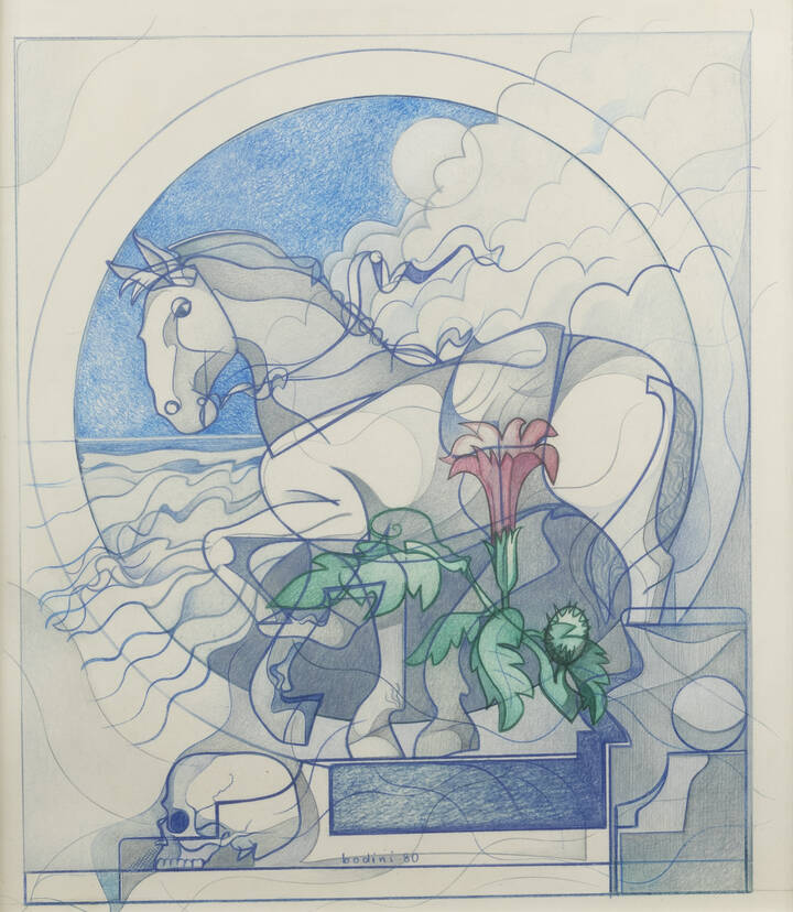 FLORIANO BODINI - 'Cavallo' 1980