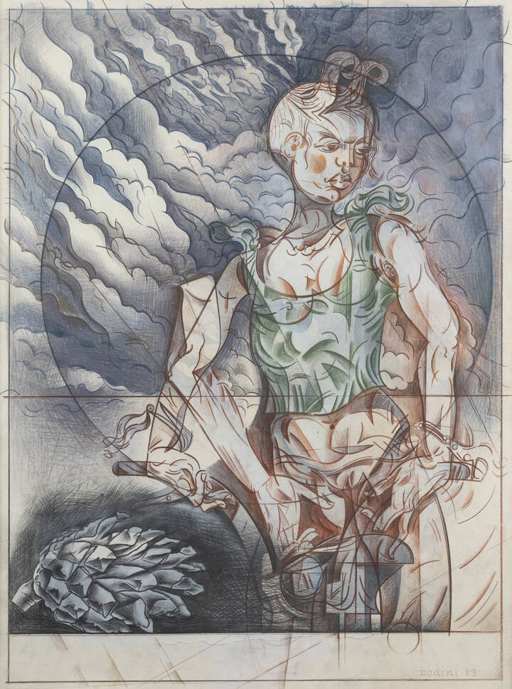 FLORIANO BODINI - 'Figura femminile' 1989