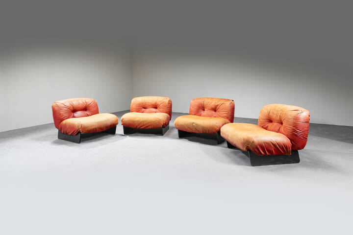 MUNARI GIUSEPPE - Quattro poltrone modulari