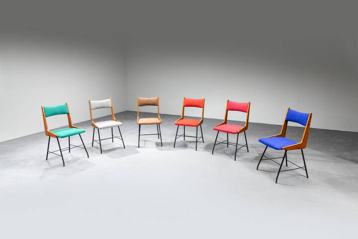 CARLO RATTI - Sei sedie 