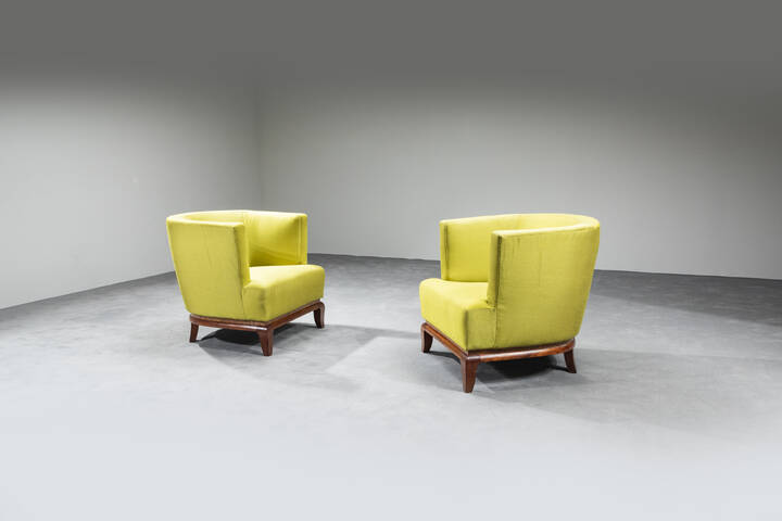GIO PONTI - Coppia di poltrone